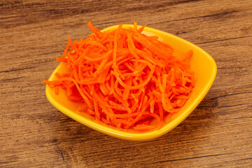 Korean carrot in the bowl