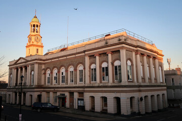 Fototapeta na wymiar City hall of Ryde view, Isle of Wight, England