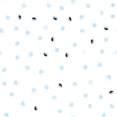 Light BLUE vector seamless template with cups of coffee, beans. Gradient illustration with coffee beans, tea cups. Pattern for menu of cafes and restaurants.