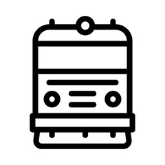 train transport icon vector. train transport sign. isolated contour symbol illustration