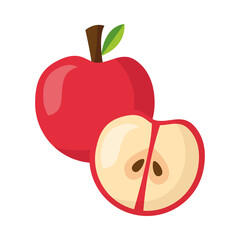 Isolated apple fruit vector design