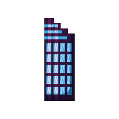 Isolated city building vector design