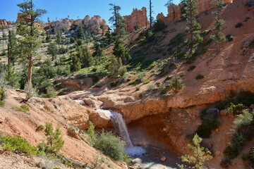 waterfall at bryce canyon national park utah