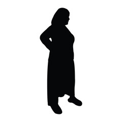 a woman body silhouette vector