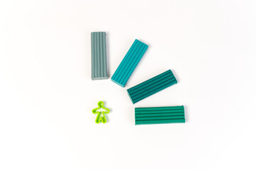 plstiline. eco design composition from plstiline.