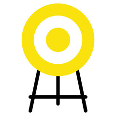 Dart Board Target Goal vector Icon  