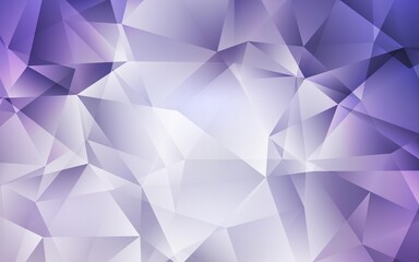 Obraz na płótnie Canvas Light Purple vector abstract mosaic background. Modern abstract illustration with triangles. Pattern for a brand book's backdrop.