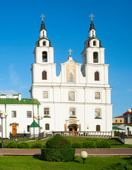 Fototapeta na wymiar Holy Spirit Cathedral, Minsk oldtown
