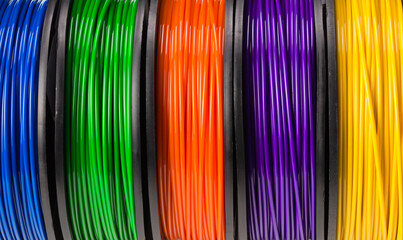 filament 3d printer background or texture. background