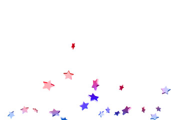 Abstract confetti flying star.