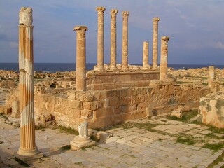 SABRATHA, LIBYA. ROMAN AND EARLY CHRISTIAN RUINS. UNESCO WORLD HERITAGE SITE.