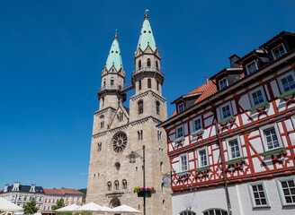 Fototapeta na wymiar Stadtkirche von Meiningen in Thüringen