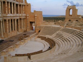 SABRATHA, LIBYA. ROMAN AND EARLY CHRISTIAN RUINS. UNESCO WORLD HERITAGE SITE.