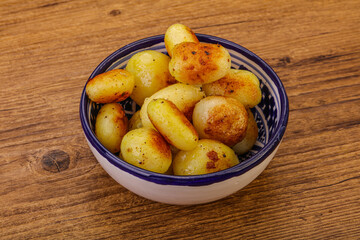 Roasted baby potato in the bowl