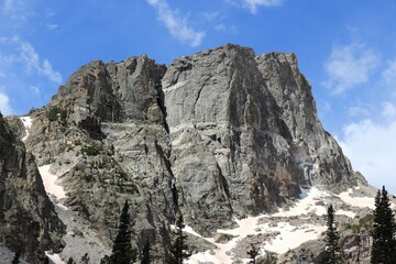 Fototapeta na wymiar Flattop Mountain, Rocky Mountains