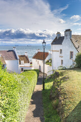 White houses at Pan Ha' Dysart Fife Scotland