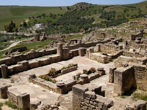 BULLA REGIA, TUNISIA. ROMAN AND EARLY CHRISTIAN RUINS