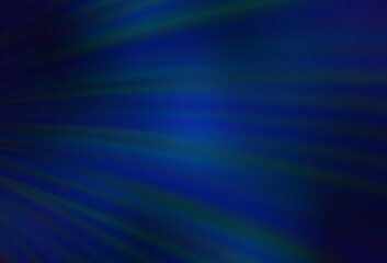 Dark BLUE vector texture with bent lines. An elegant bright illustration with gradient. A completely new design for your business.