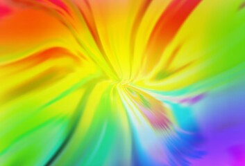 Light Multicolor vector template with curved lines. A shining illustration, which consists of curved lines. Colorful wave pattern for your design.