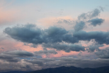 Obraz premium Red sky in Ecuador