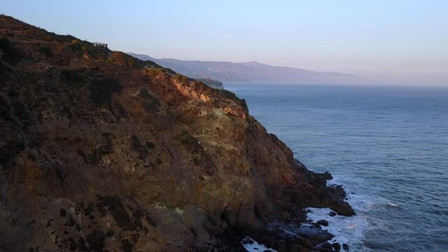 Coming up over Point Dude
