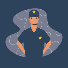 police officer essential worker character