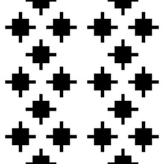 Fototapeta na wymiar Inca crosses seamless pattern. Ethnic ornament. Folk background. Geometric wallpaper. Cross shapes image. Tribal motif. Ancient mosaic. Vector work. Digital paper, web design, textile print, abstract