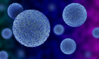 3d rendered illustration of cancer cells