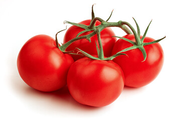 Tomato isolated on white background with clipping path