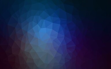 Light BLUE vector low poly background. Colorful abstract illustration with triangles. A completely new design for your leaflet.