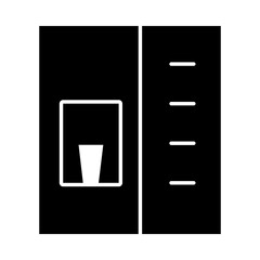 coffee maker machine icon, silhouette style