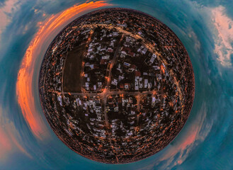 Tiny planet conurbano argentina © Maxi