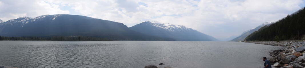 panoramic view of the lake