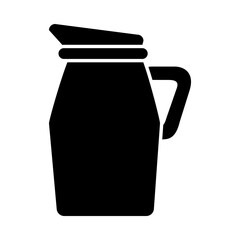 drink jug icon, silhouette style