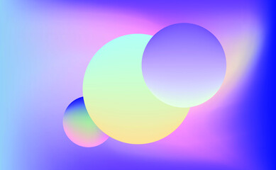 Abstract geometic background with composition of colorful circles.
