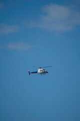 helicopter flying in the sky