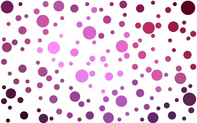 Dark Pink vector  backdrop with dots. Glitter abstract illustration with blurred drops of rain. Pattern for beautiful websites.