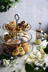 Traditional Moroccan cookies . Holiday ending Ramadan. 