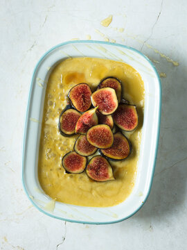 Tapioca pudding with caramelised figs