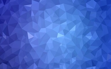 Fototapeta na wymiar Light BLUE vector polygon abstract backdrop. A sample with polygonal shapes. Template for cell phone's backgrounds.