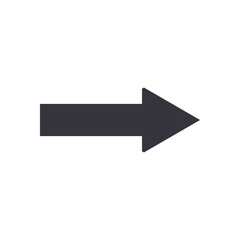 Next arrow or right direction flat style icon vector design