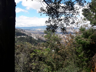 Views from Montserrate Bogota Colombia mountain 2019