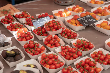 organic tomatoes from the local markets