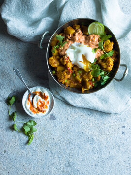 Bombay breakfast, Curried, cauliflower