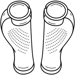 Bicycle handlebar grips