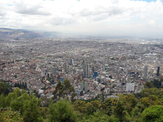Views from Montserrate Bogota Colombia mountain 2019