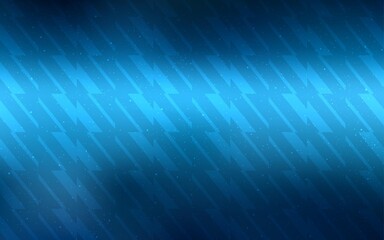 Dark BLUE vector background with straight lines. Glitter abstract illustration with colorful sticks. Pattern for ads, posters, banners.