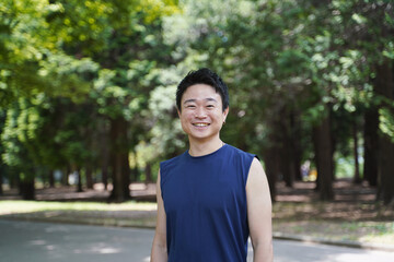 代々木公園のスポーツマン
