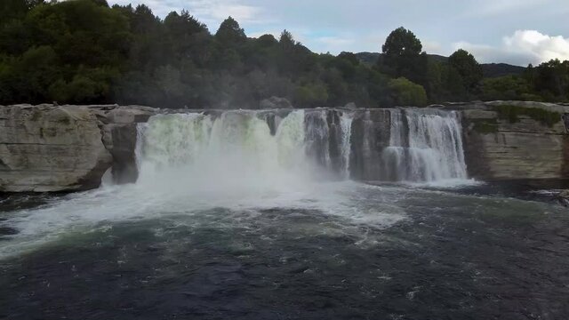 Maruia Falls in New Zaland 7, Droneshot