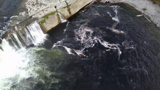 Maruia Falls in New Zaland 4, Droneshot